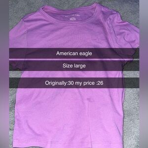 American Eagle Outfitters Kids Purple Shirt